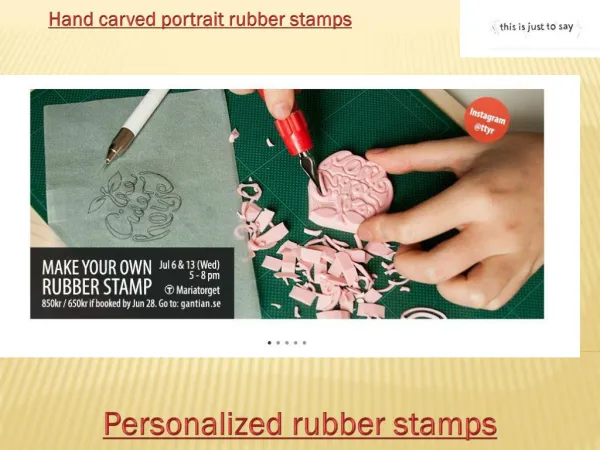 Custom rubber stamps