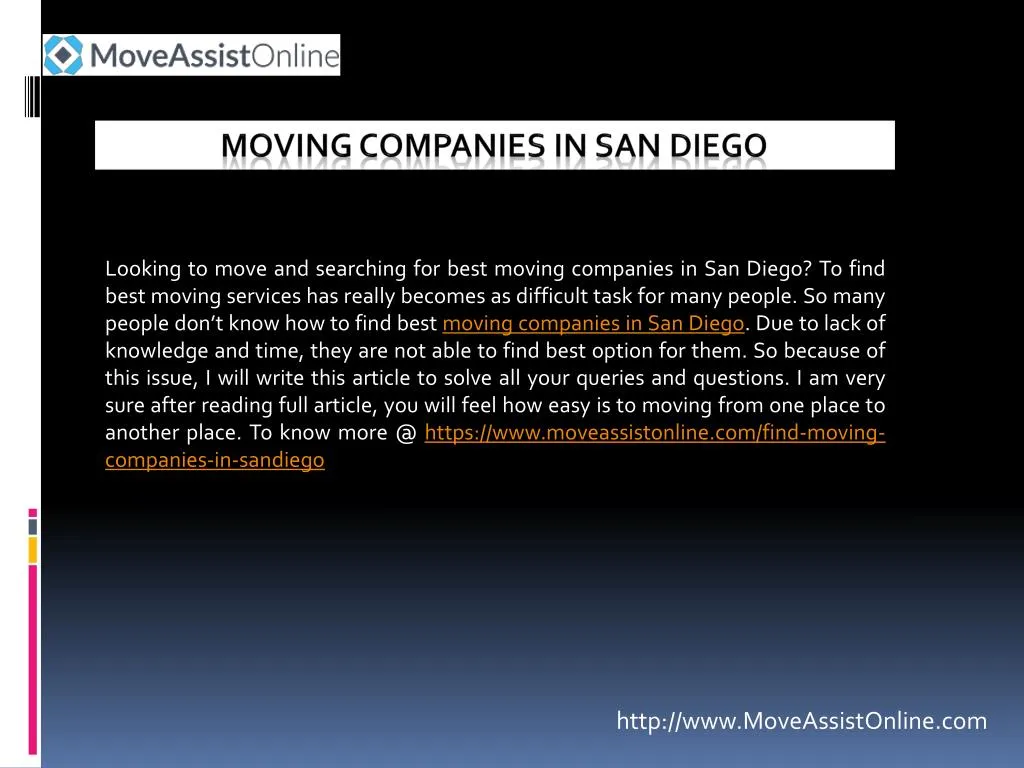 moving companies in san diego
