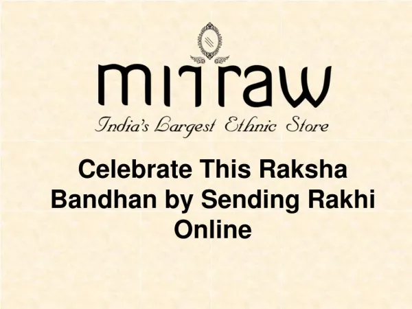Express Your Love by sending Rakhi Online - Free Shipping