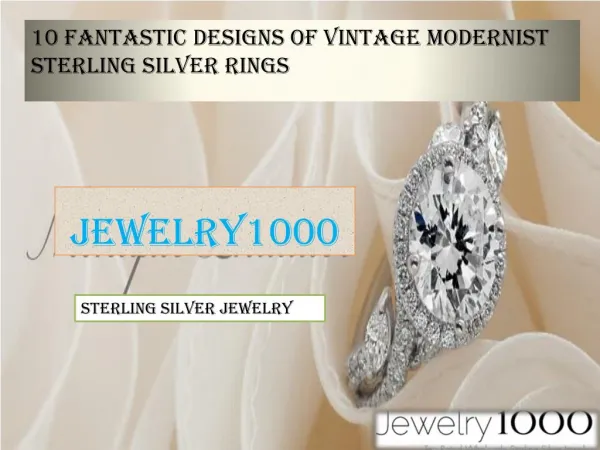 10 Fantastic Designs Of Vintage Modernist Sterling Silver Rings