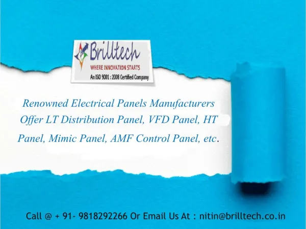 Power Control Panel Manufacturers, India|Exporters