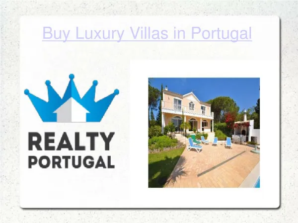 Buy Luxury Villas in Portugal