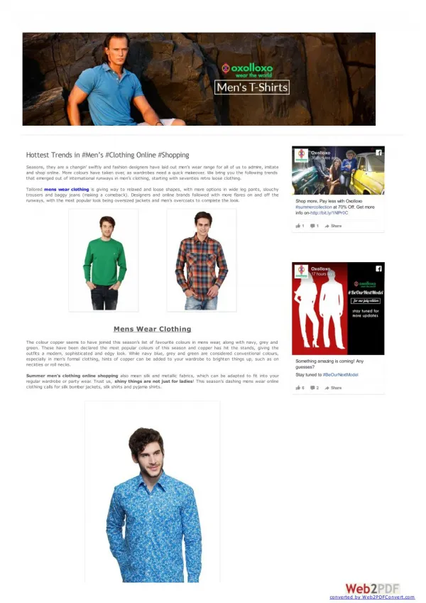 Sale on men clothing - Get affordable mens wear online