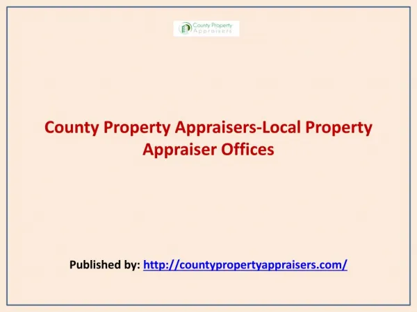 Local Property Appraiser Offices