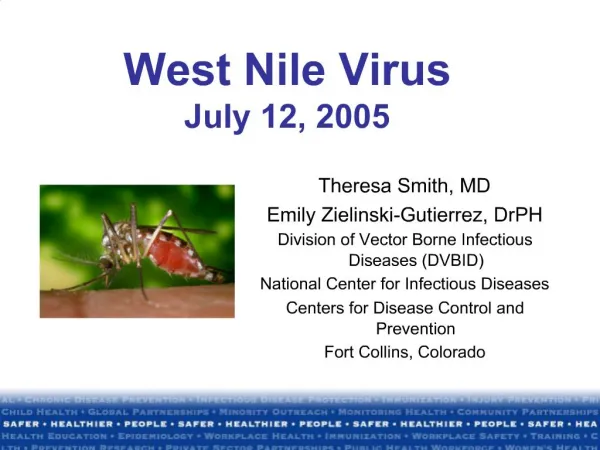 West Nile Virus July 12, 2005