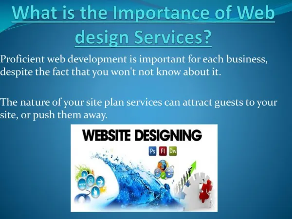 Importance of Web design Services?