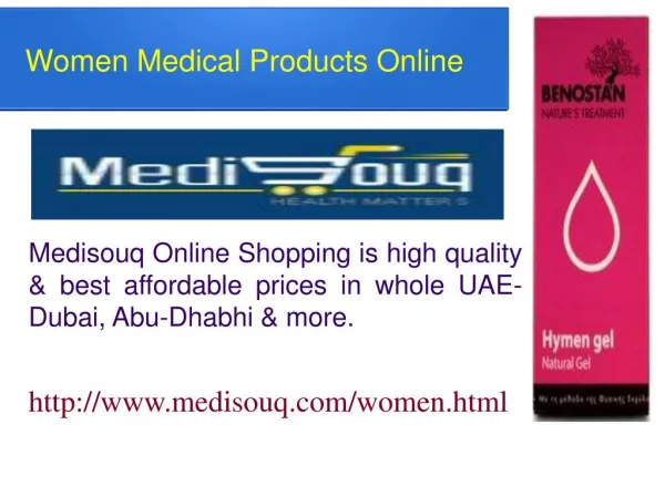 Women Medical Products Online