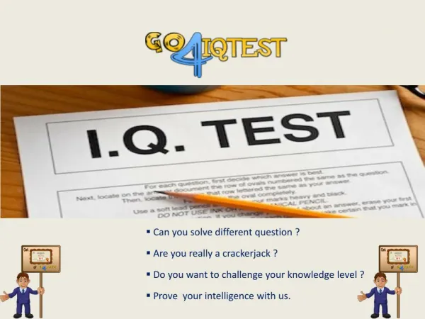 Go4iqtest - Free IQ test online
