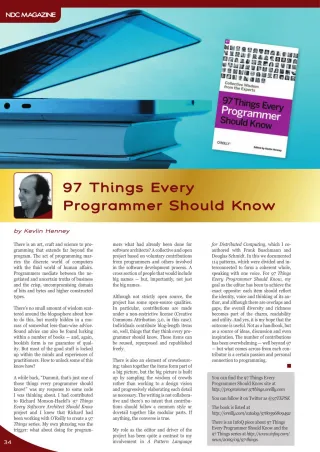 97 Things Every Programmer Should Know - slide 1