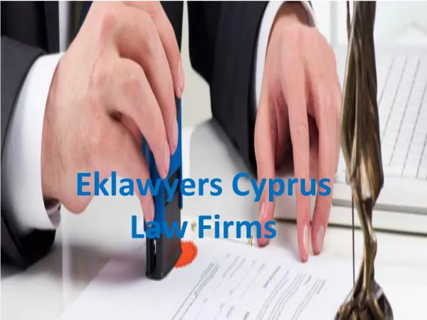 Eklawyers Cyprus Law Firms