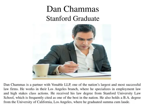 Dan Chammas - Stanford Graduate