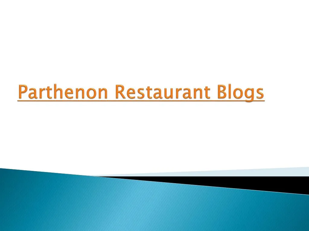 parthenon restaurant blogs
