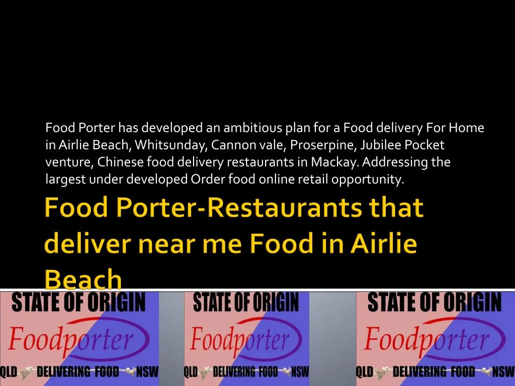 food porter restaurants that deliver near me food in airlie beach