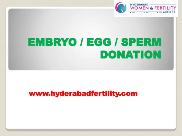 Sperm Donation Center in Hyderabad