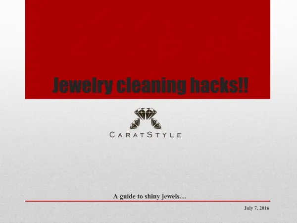 How to Clean Jewellery at Home - Jewelry Cleaning Tips