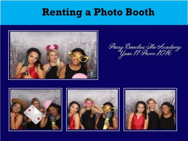 Renting a Photo Booth