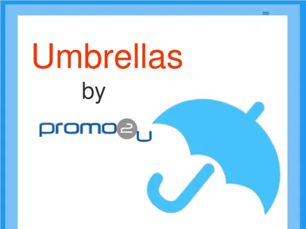 Umbrellas By Promo 2U