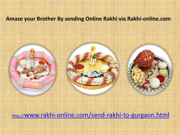 Spread your Love by sending Online Rakhi to your brother in Gurgaon