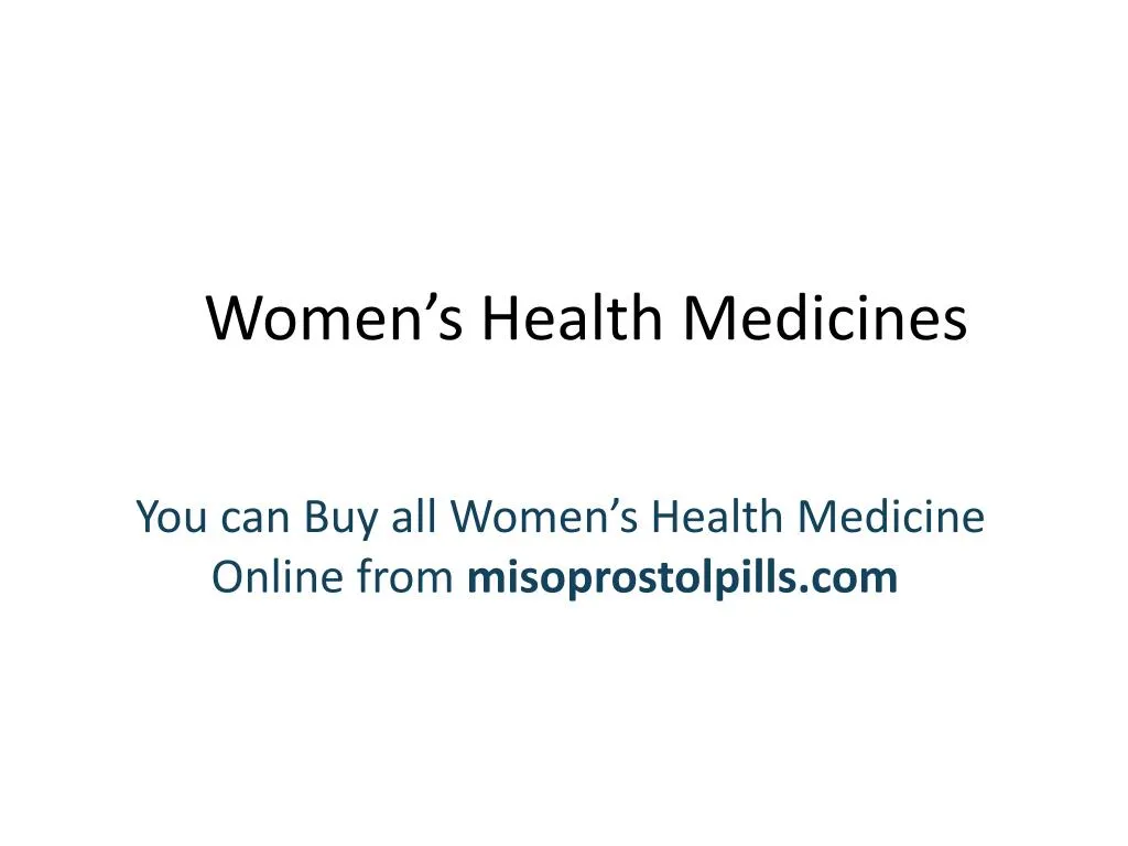 women s health medicines