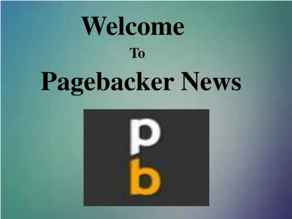 Online News Publish | Pagebacker News