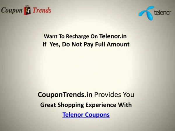 Mobile Recharge Offers & Coupons