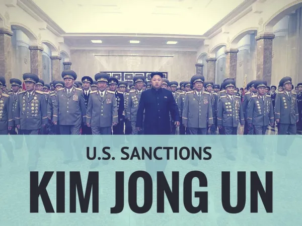 U.S. sanctions Kim Jong Un