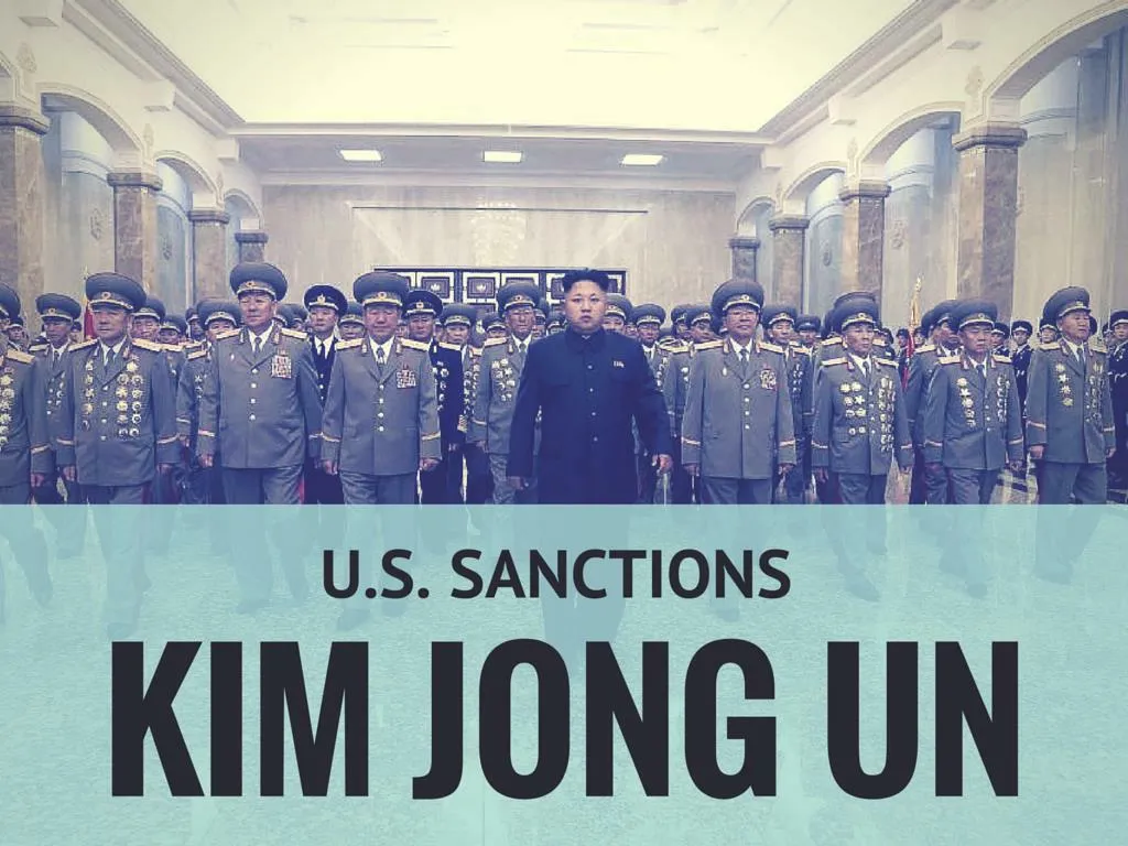u s sanctions kim jong un