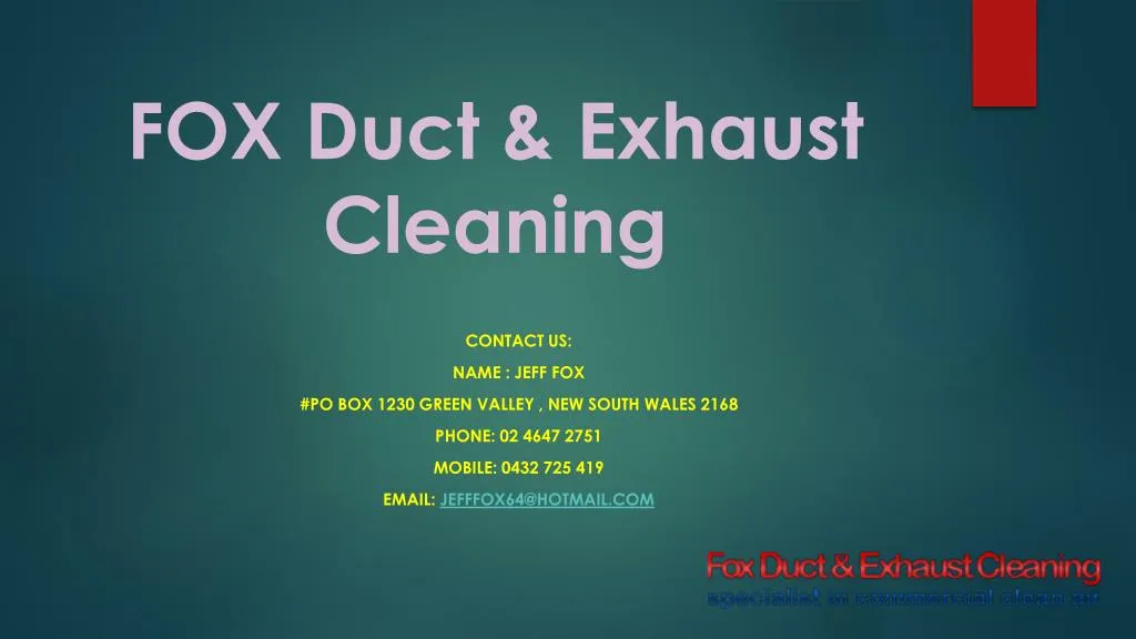 fox duct exhaust cleaning