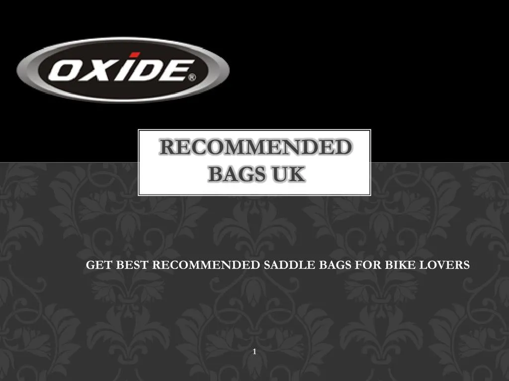 recommended bags uk