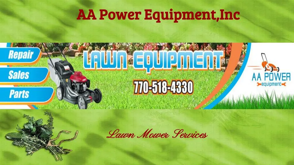 lawn mo wer services