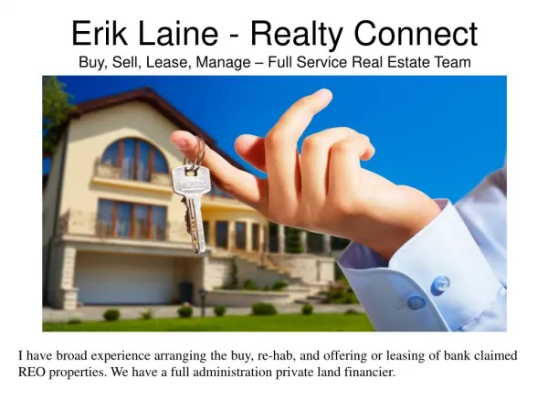 Realty Connect - Full Service Real Estate Team