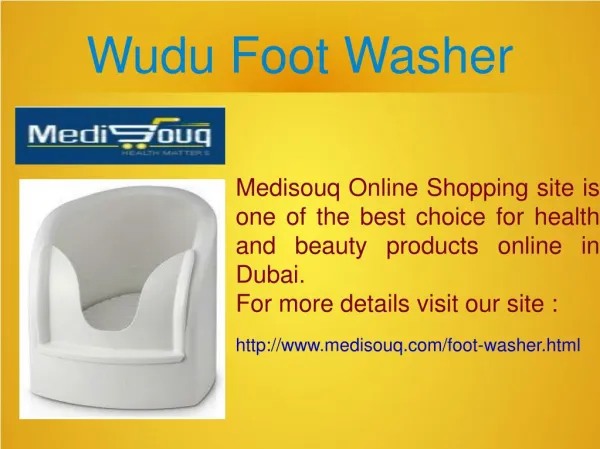 Wudu foot washer