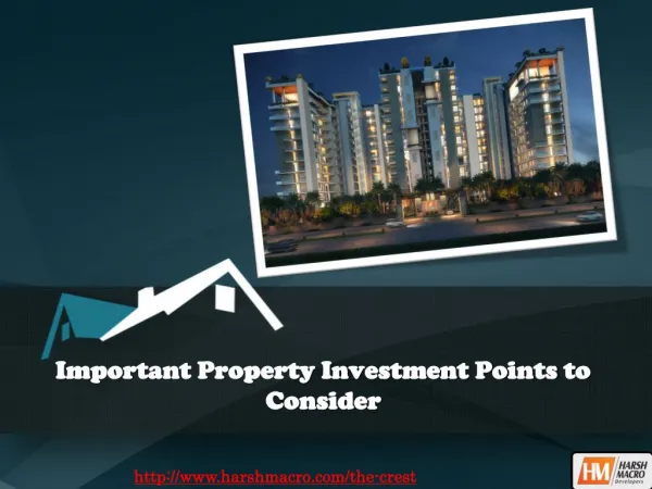 Important Property Investment Points to Consider