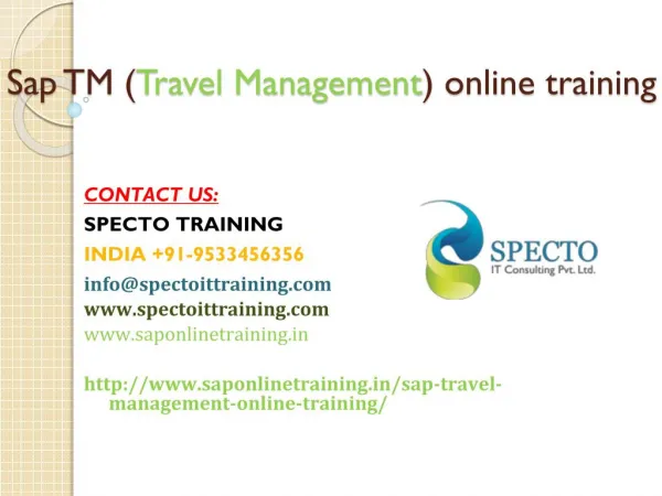 sap tm online training | online training sap tm