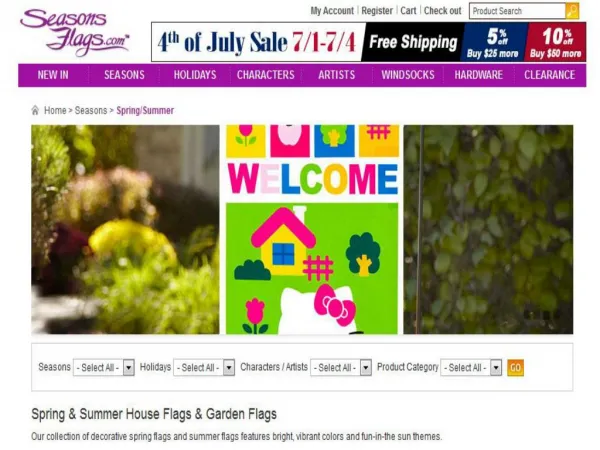 Buy Summer Garden Flags