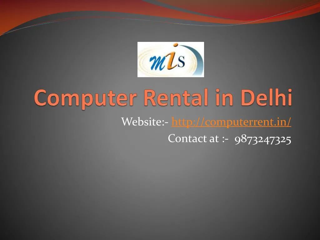 computer rental in delhi