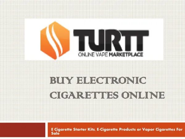 Buy Best E-Cigarette Starter Kits & Products