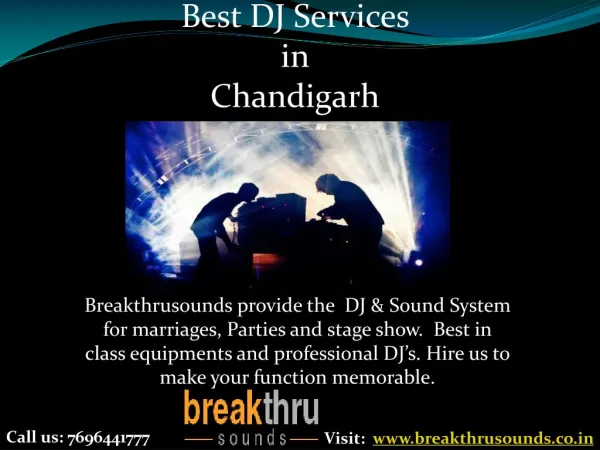 Best DJ Setup | Live Stage Performance in Chandigarh -BTS