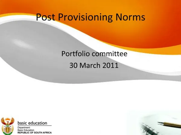 Post Provisioning Norms