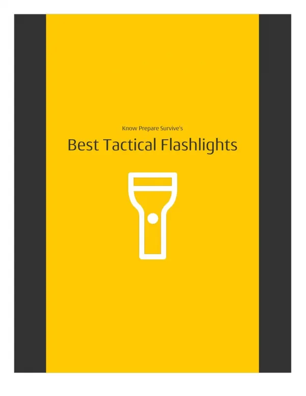 2016 Tactical Flashlight Buying Guide