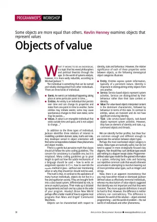 Objects of Value - slide 1