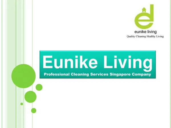 Cleaning Services Singapore - Eunike Living