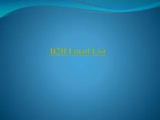 B2B Email List - slide 1
