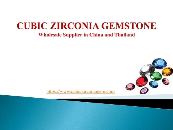 Cubic Zirconia Online Store