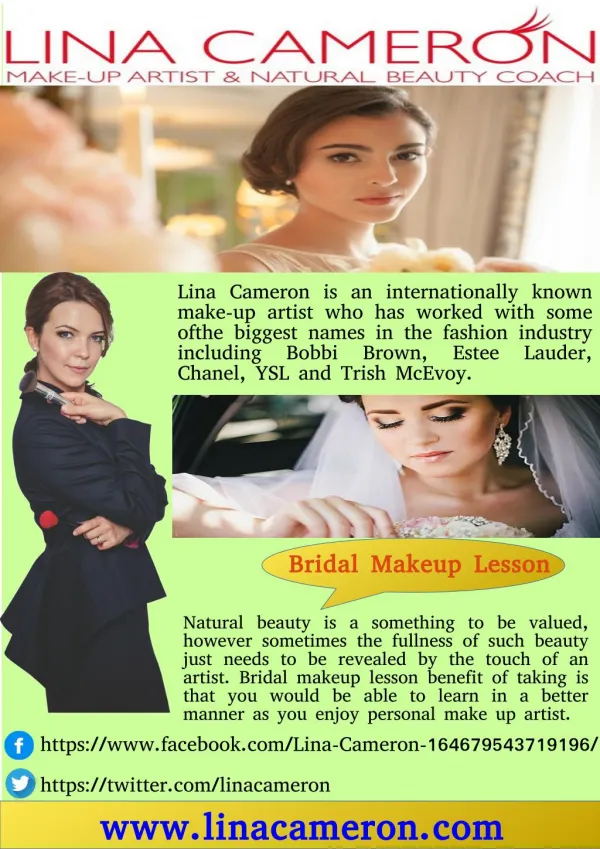 Learn Bridal Makeup Lesson - LINA CAMERON