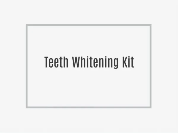 What does Teeth whitening involve?