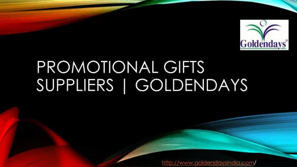 Promotional Gifts Suppliers | Goldendays