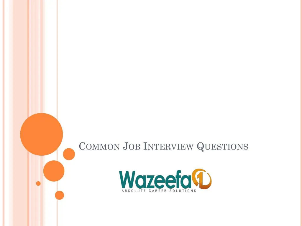 common job interview questions