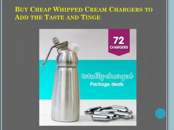Whip Cream Chargers Bulk