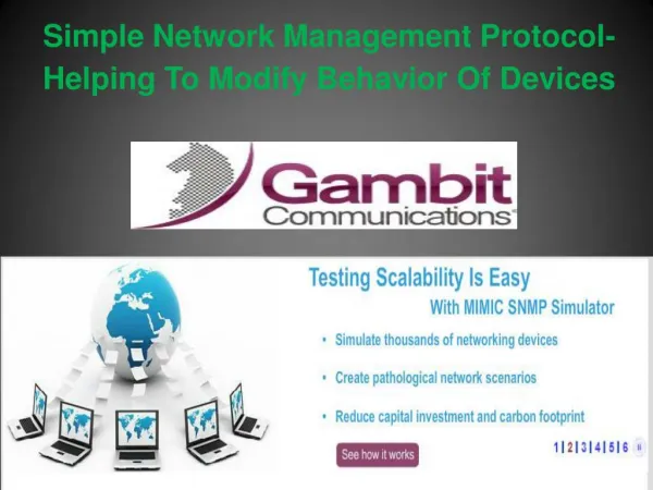 Simple Network Management Protocol- Helping To Modify Behavior Of Devices